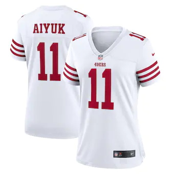 womens nike brandon aiyuk white san francisco 49ers player 